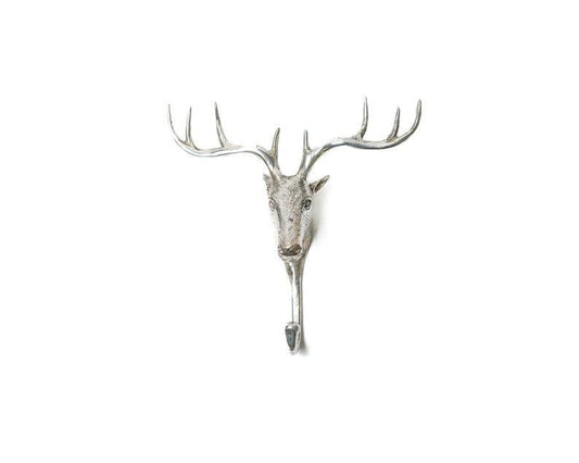 Solid Brass Deer Head Wall Hook - MAIA HOMES