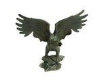 Solid Brass Eagle Sculpture on Marble Base