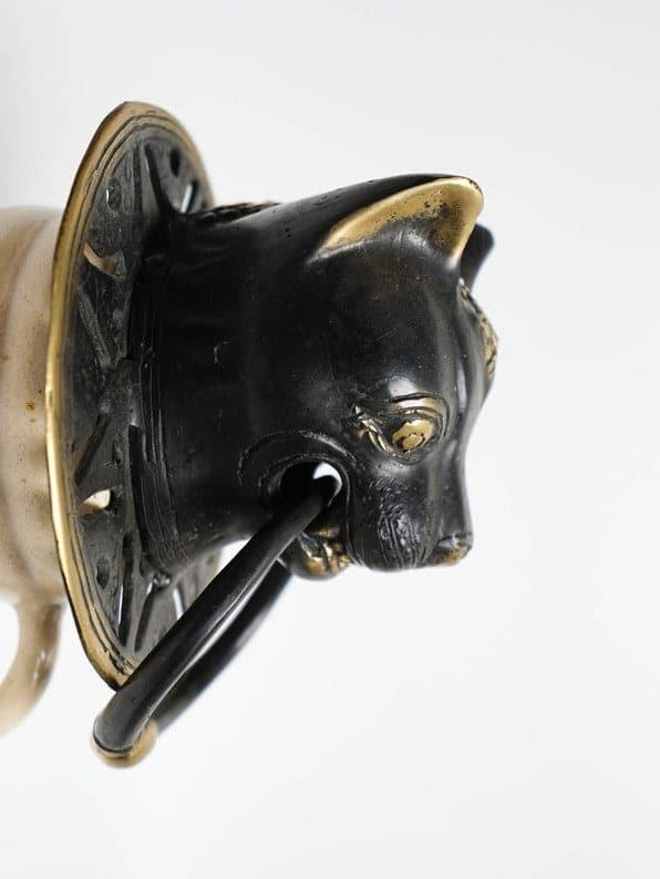 Solid Brass Egyptian Cat Door Knocker - MAIA HOMES