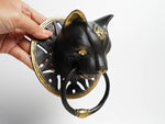 Solid Brass Egyptian Cat Door Knocker