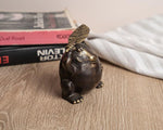 Solid Brass Frog Figurine