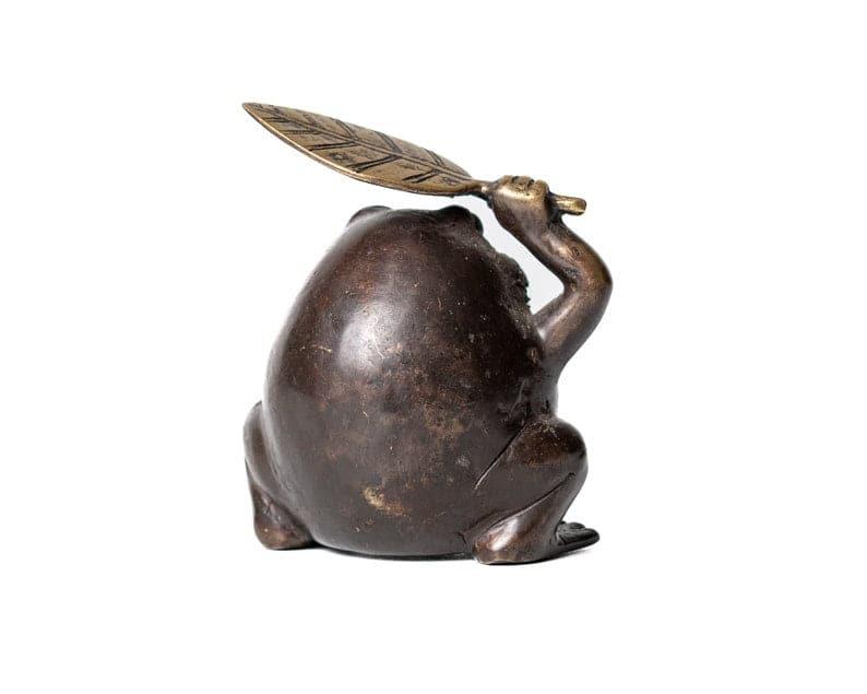 Solid Brass Frog Figurine - MAIA HOMES