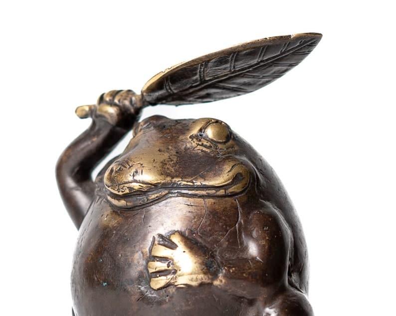 Solid Brass Frog Figurine