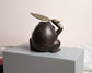 Solid Brass Frog Figurine