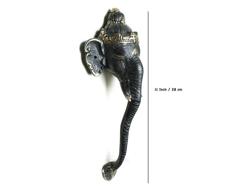 Solid Brass Ganesha Door Handle