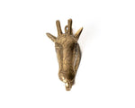 Solid Brass Giraffe Wall Hook