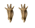 Solid Brass Giraffe Wall Hook