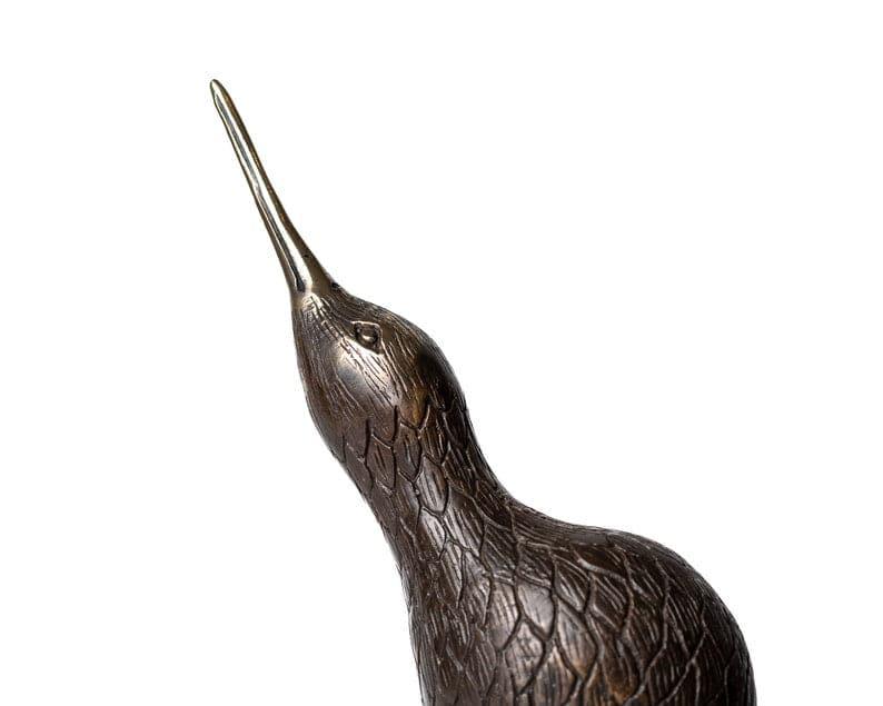 Solid Brass Kiwi Miniature Figurine