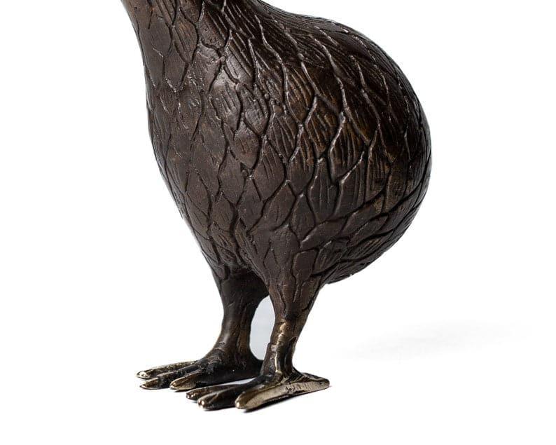 Solid Brass Kiwi Miniature Figurine