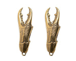 Solid Brass Lobster Claw Bottle Opener