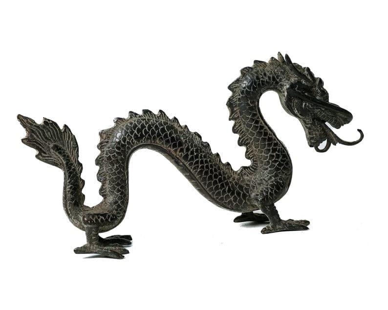 Solid Brass Majestic Dragon Sculpture