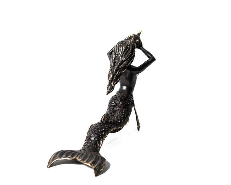 Solid Brass Mermaid Statue - MAIA HOMES