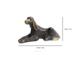 Solid Brass Miniature Dog Figurine