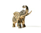 Solid Brass Royal Elephant Figurine - MAIA HOMES