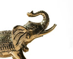 Solid Brass Royal Elephant Figurine