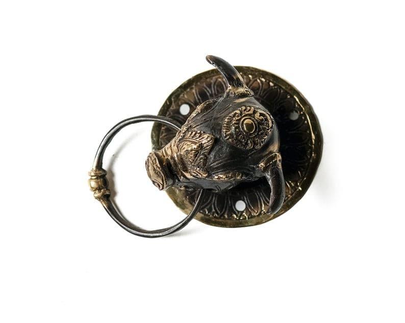 Solid Brass Royal Pig Door Knocker