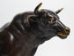 Solid Brass Running Bull Figurine Statue - MAIA HOMES