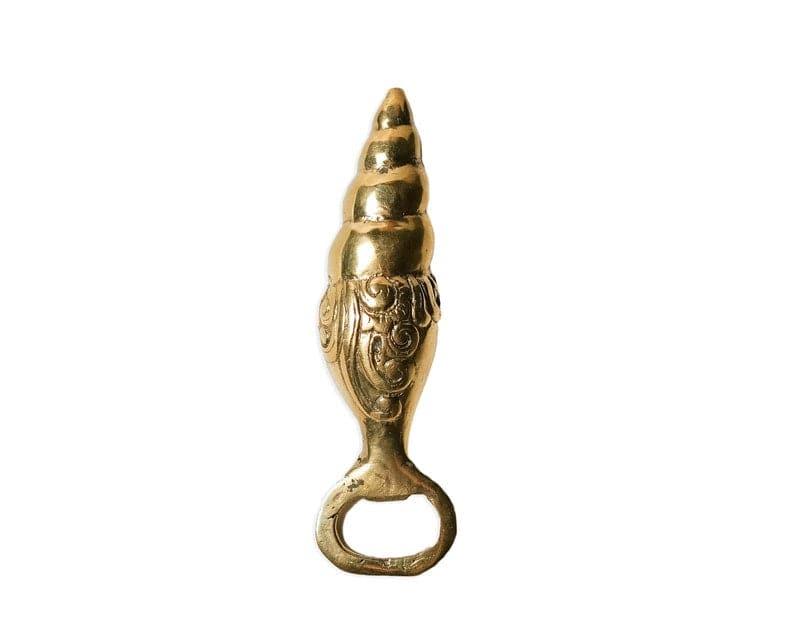 Solid Brass Shell Shaped Bottle Opener