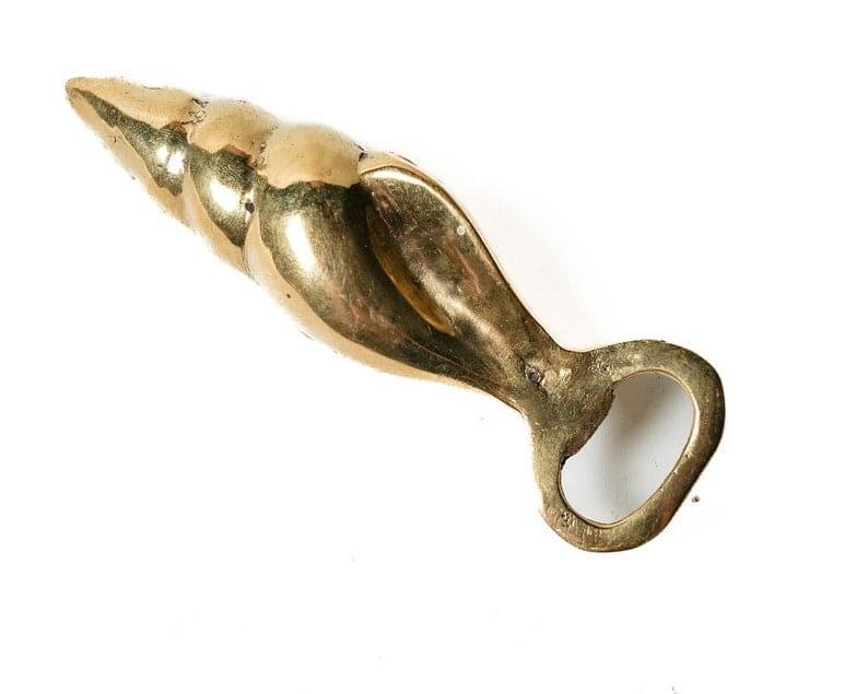 Solid Brass Shell Shaped Bottle Opener