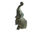 Solid Brass Standing Elephant Figurine - MAIA HOMES