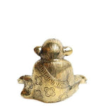 Solid Brass Yoga Monkey Figurine