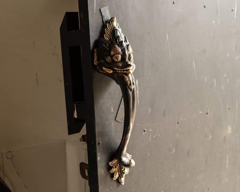 Solid Bronze Barong Door Handle - MAIA HOMES