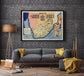 South Africa Map Print| Fine Art Prints