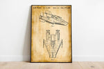 Spacecraft Patent Print| Framed Art Print