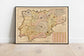 Spain Map Wall Print| 1719 Spain Map - MAIA HOMES