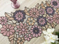Spring Floral Garden Beaded Table Runner - Pink - MAIA HOMES