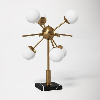 Sputnik Black and White Table Lamp - MAIA HOMES