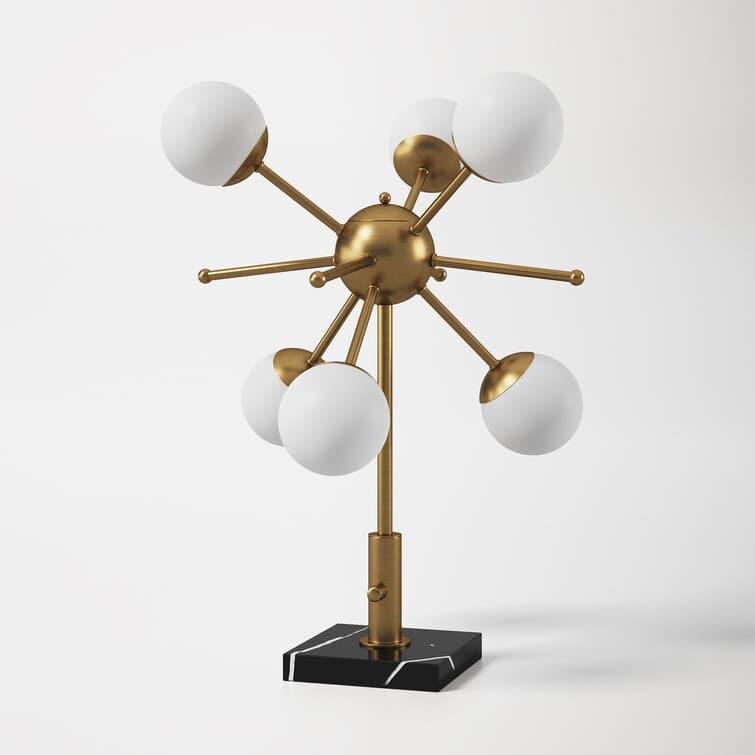 Sputnik Black and White Table Lamp