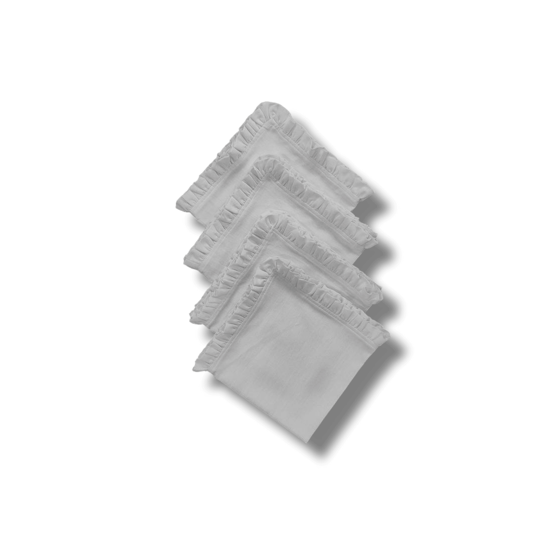 Square Linen Ruffle Napkins