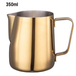 Stainless Steel Milk Pitcher Cup 350ml golden