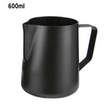 Stainless Steel Milk Pitcher Cup 600ml black