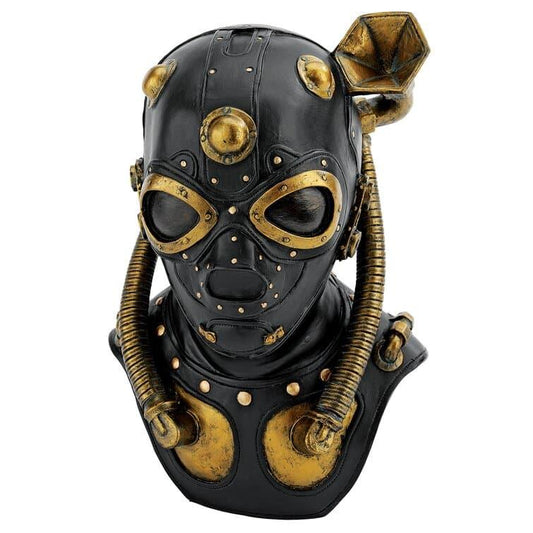 Steampunk Apocalypse Gas Mask Sculpture - MAIA HOMES