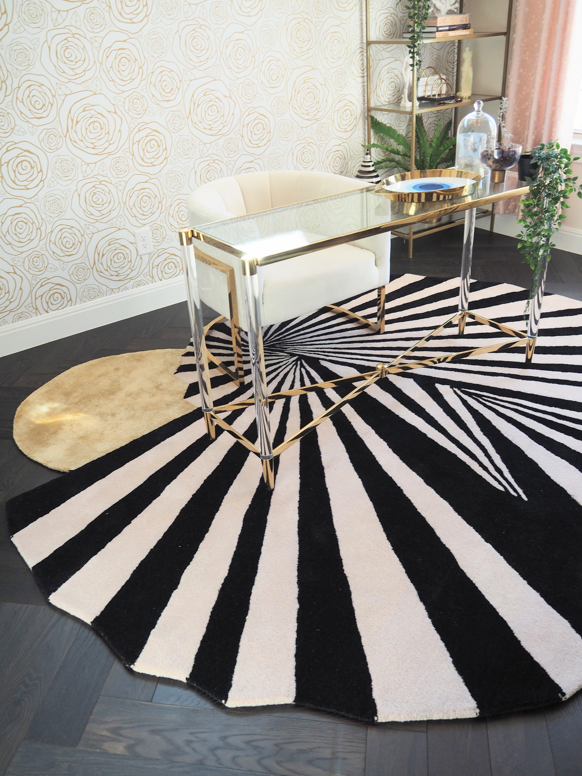 Step onto the Golden Sun Hand Tufted Wool Rug - MAIA HOMES