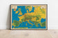 Strategy Map of Europe 1940| Europe Large Map Wall Print - MAIA HOMES