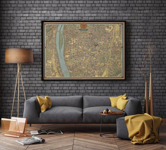 Street Map of Trier| Germany Maps Wall Art