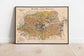 Stuttgart City Map Wall Print| Framed Map Wall Decor - MAIA HOMES