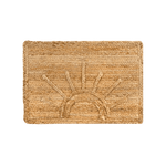 Sunburst Accent Jute Rug - Natural