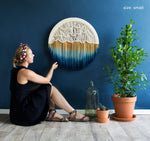 Sunseet Round Macrame Wall Hanging 4XL: Ø 50"