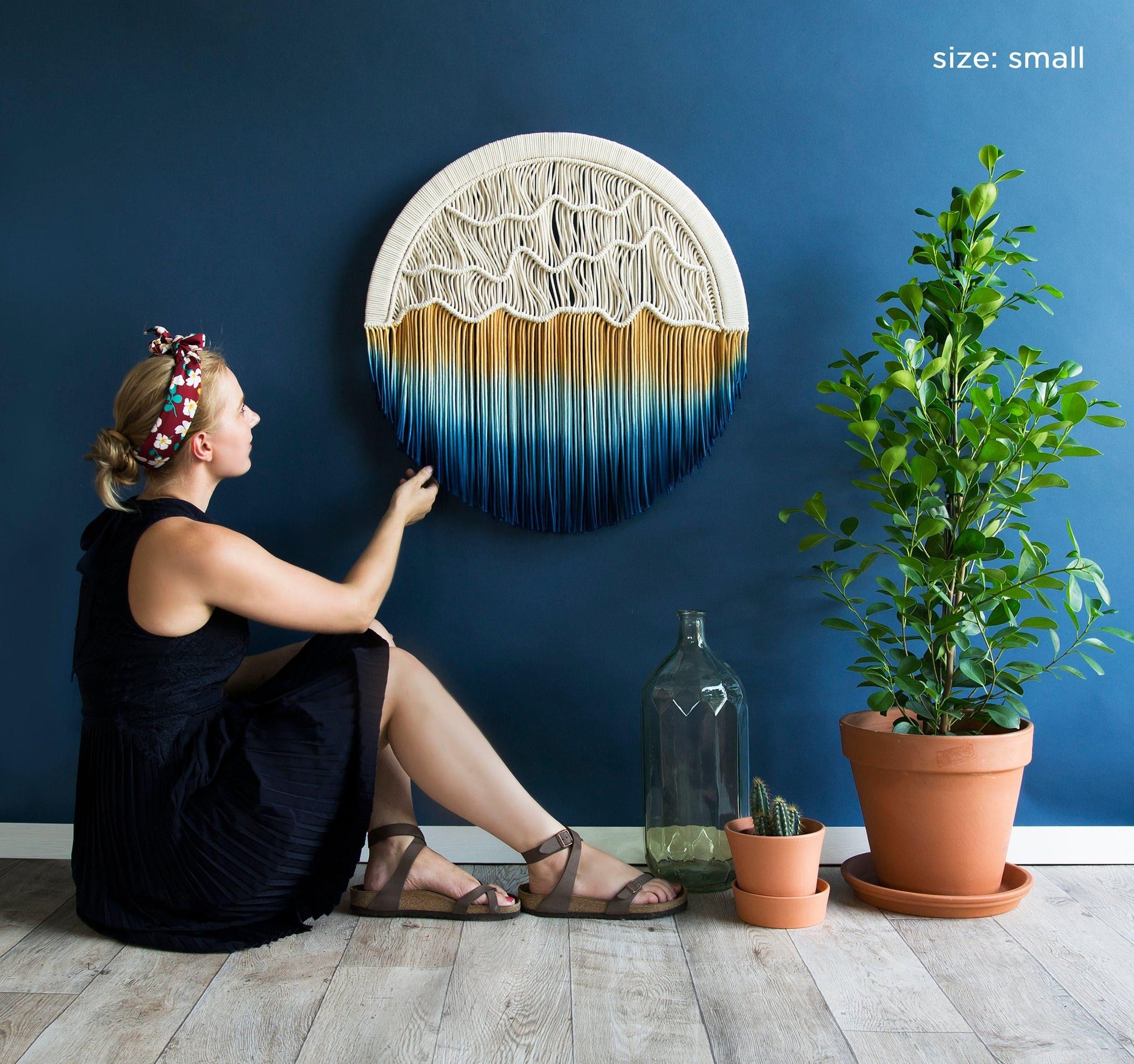 Sunseet Round Macrame Wall Hanging - MAIA HOMES