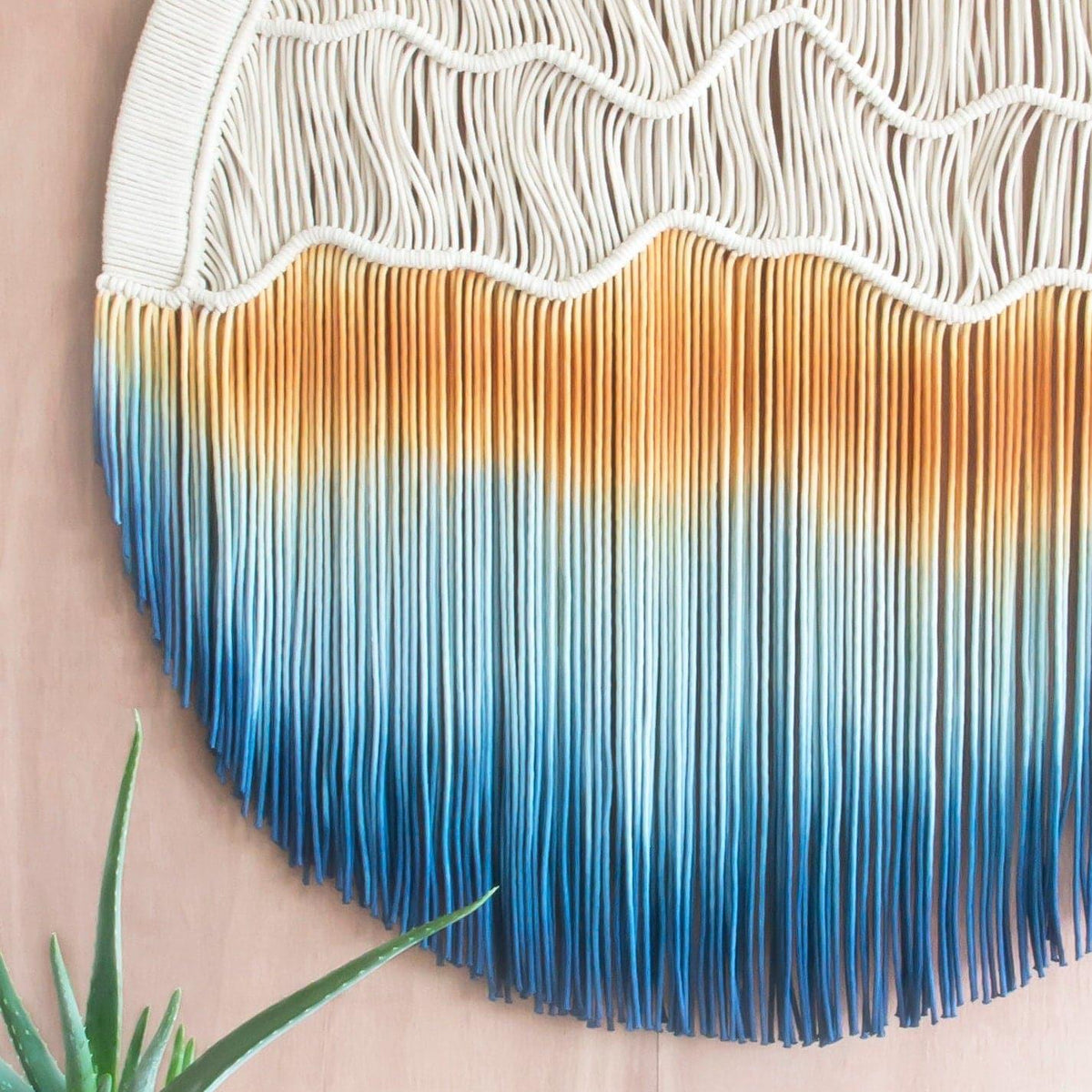 Sunseet Round Macrame Wall Hanging