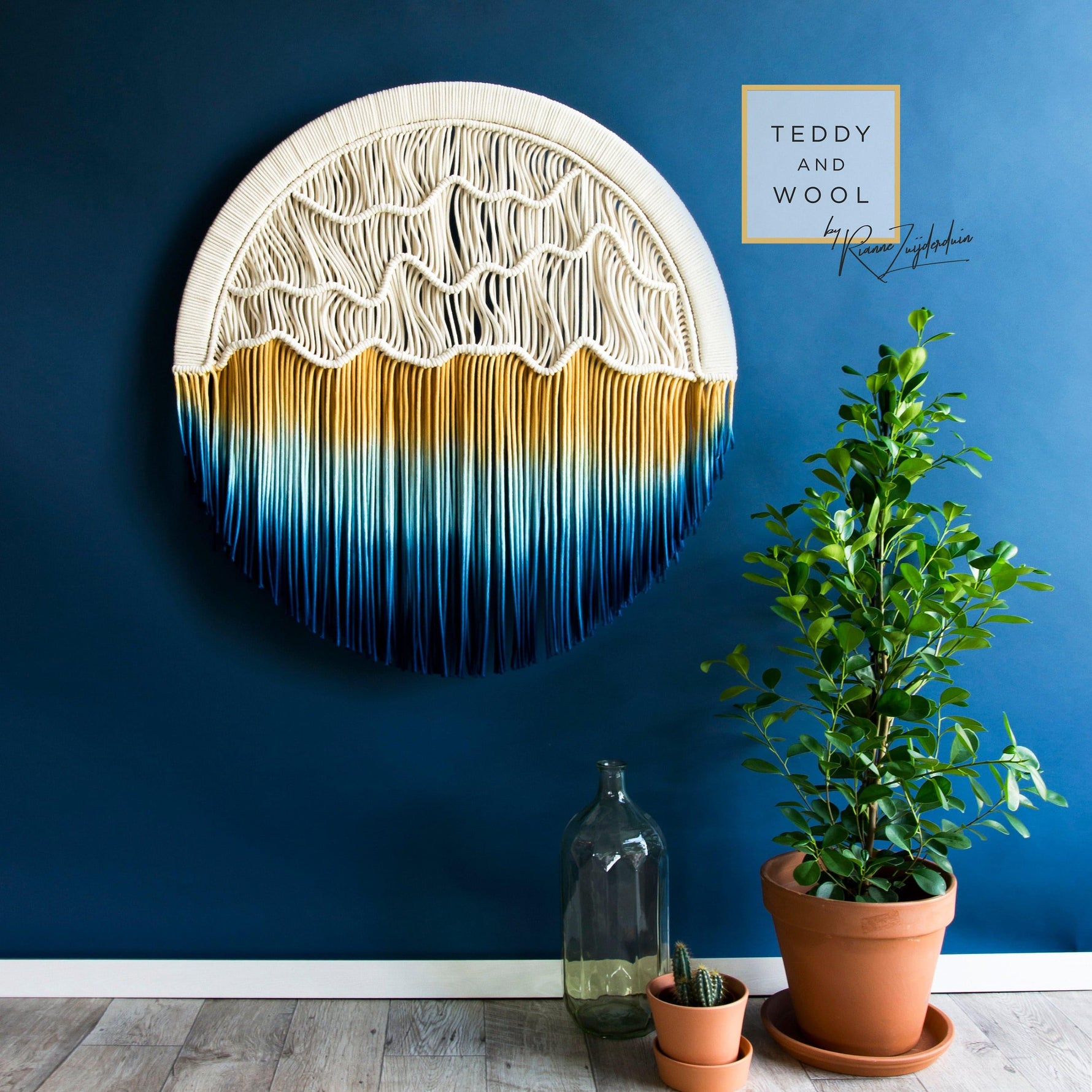 Sunset Round Large Circular Wall Hanging