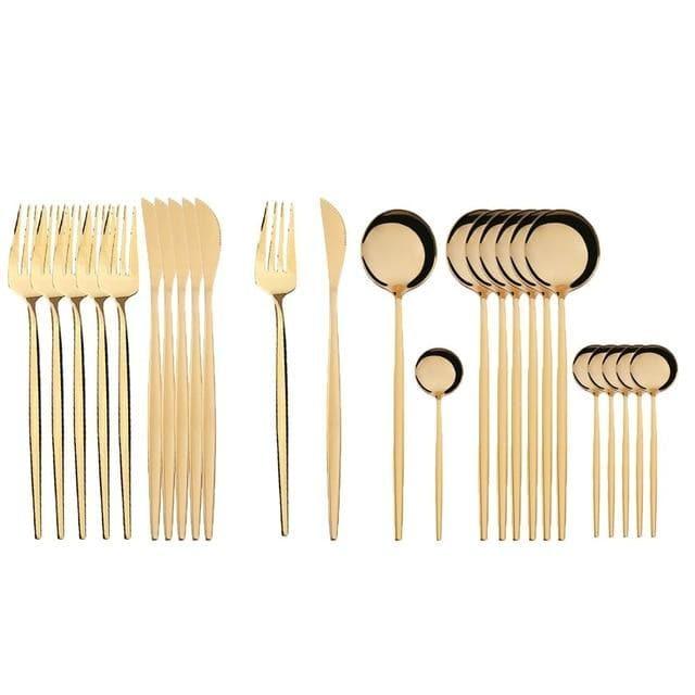 Sunshine Cutlery Set 24 pcs Polished Steel