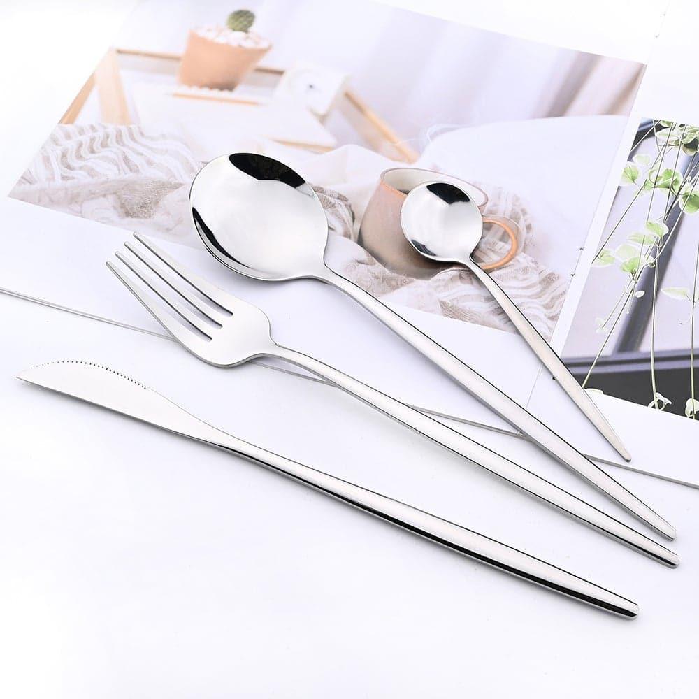 Sunshine Cutlery Set 24 pcs Polished Steel Steel