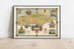 Sussex Vintage Map Poster| England Old Map Wall Prints - MAIA HOMES