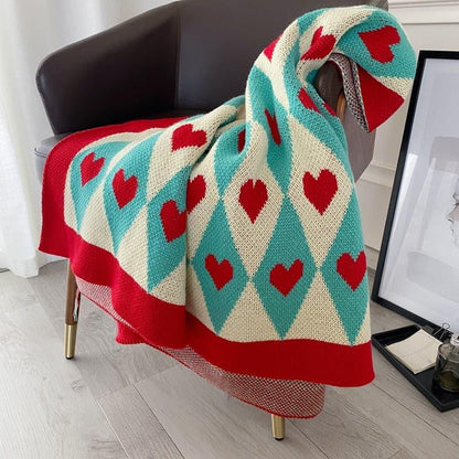 Sweet Love Wins Knitted Throw Blanket - MAIA HOMES