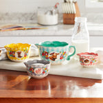 Sweet Romance Blossoms 4-Piece Ceramic Measuring Bowl Set